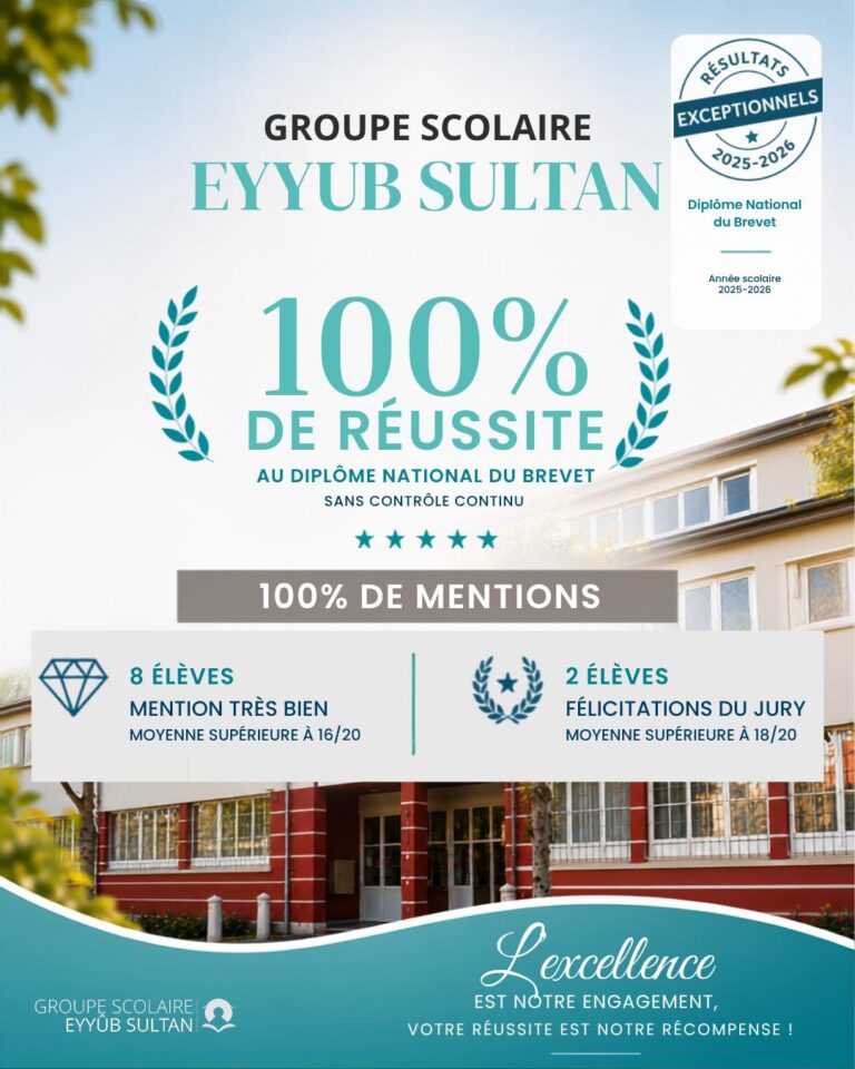 🎓 100 % de réussite au Diplôme National du Brevet !